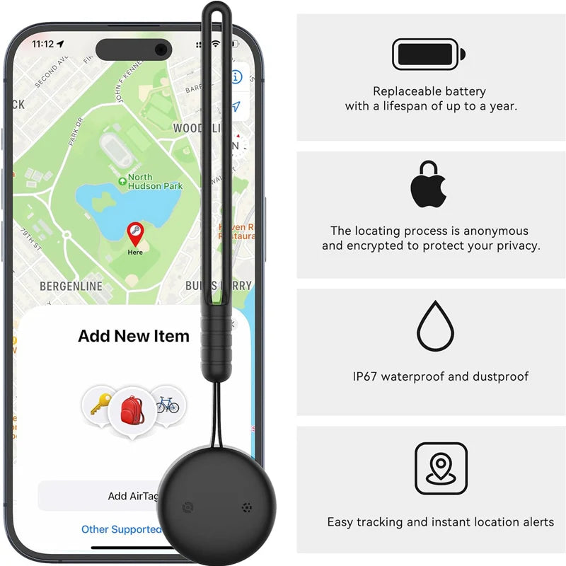 4PCS GPS Tracker Smart Bluetooth Air Tag locator Work with Apple Find My APP Anti Lost Reminder Device Car Key Pet Kid Finder