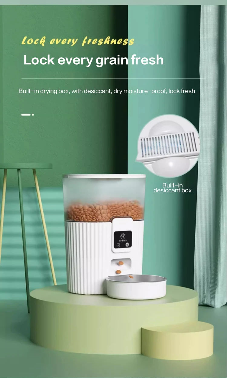 PAPIFEED cat automatic feeder dog fixed feeding machine cat food dog food wifi remote smart cat pet food dispenser