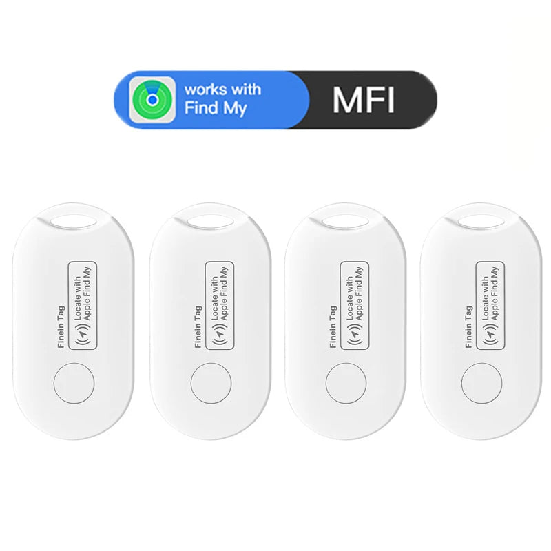 4PCS Smart Bluetooth GPS Tracker Work with Apple Find My APP ITag Anti Lost Reminder Device MFI Locator Car Key Pet Kids Finder