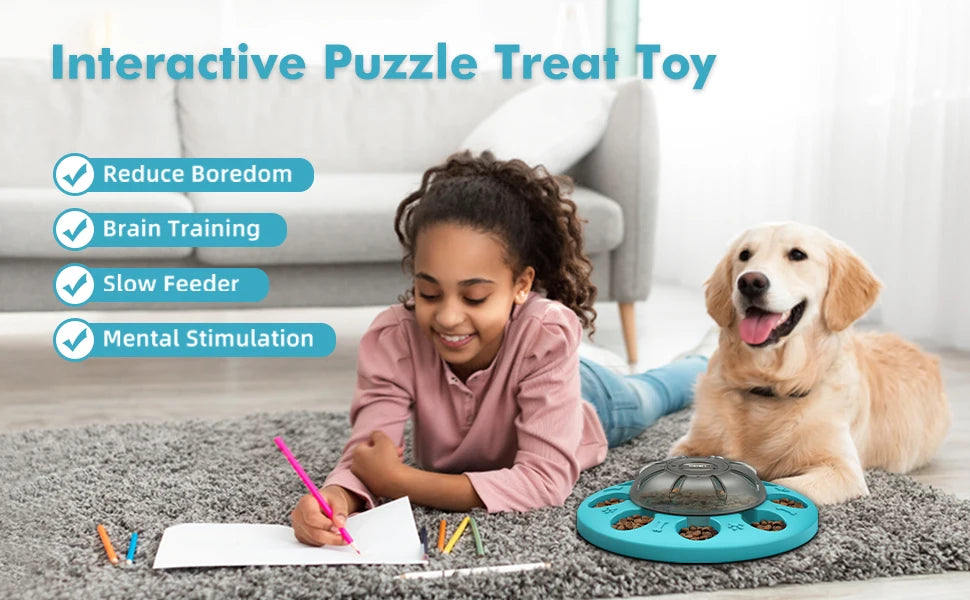 NPET Dog Puzzle Toy, Interactive Dog Toys for Small & Medium Dogs, Dog Enrichment Toys for Pet IQ Training & Mental Enrichment