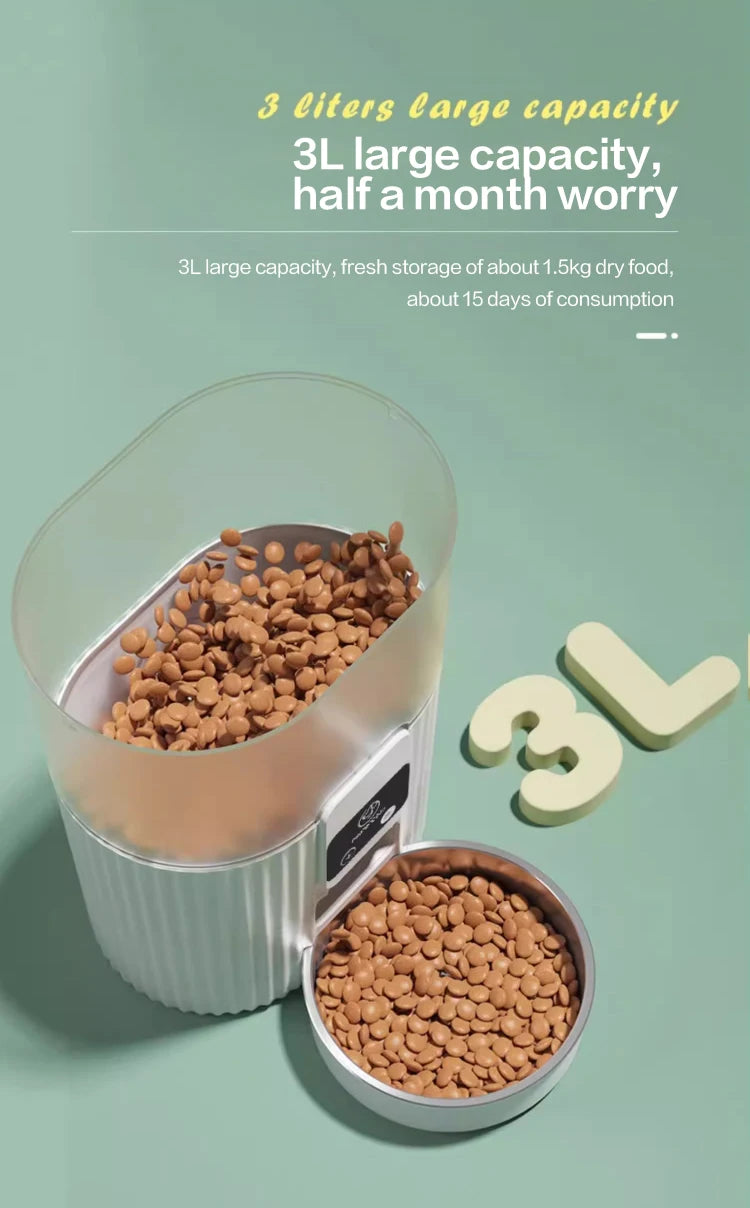 PAPIFEED cat automatic feeder dog fixed feeding machine cat food dog food wifi remote smart cat pet food dispenser